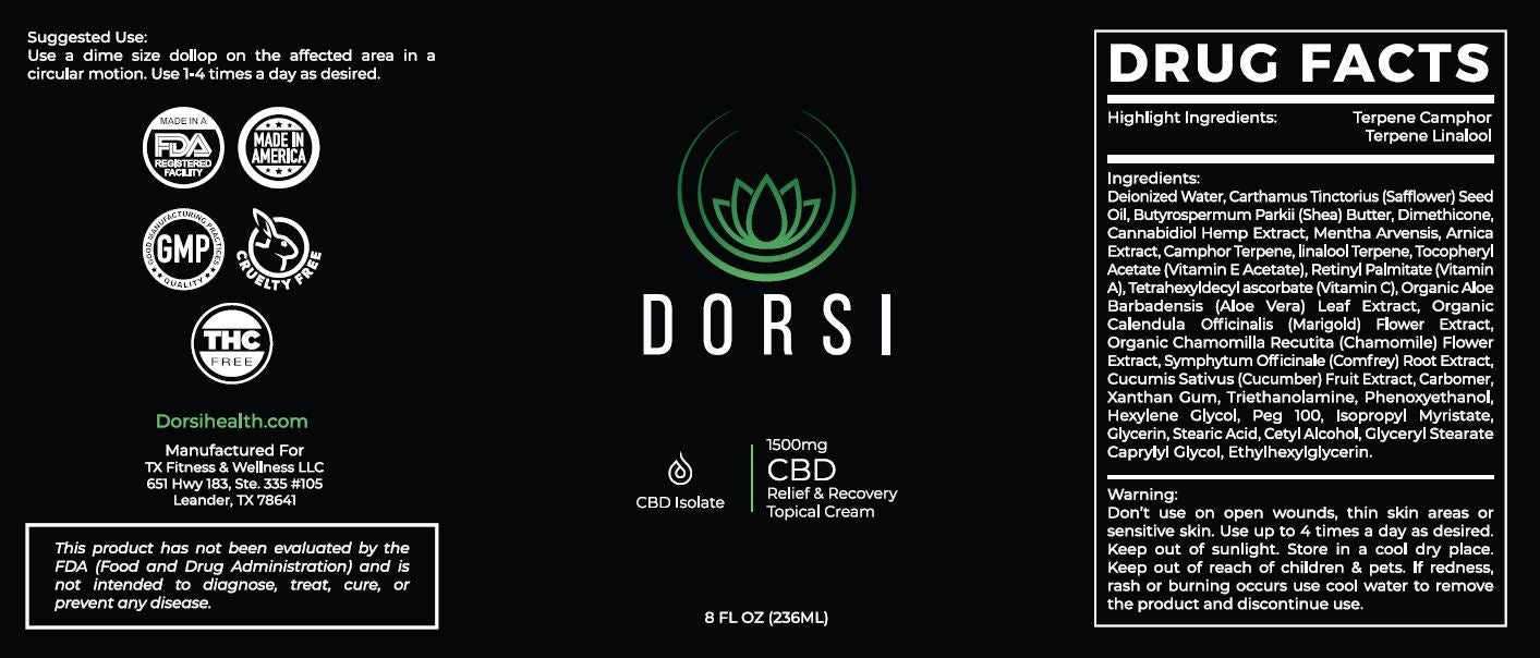 1500mg Extra Strength Pain Relief & Recovery CBD Muscle Freeze Topical Cream