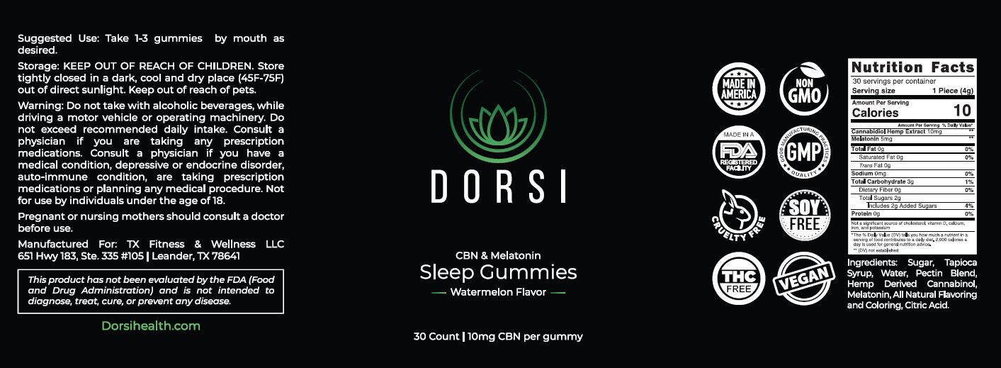 Organic Vegan Sleep CBN Isolate Gummies With Melatonin
