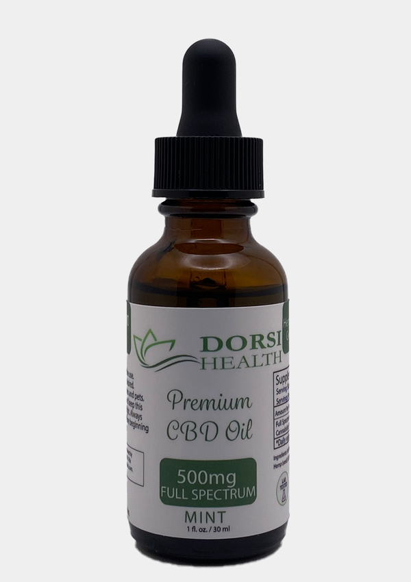 Dorsi Health 500mg Full Spectrum CBD | Beginner CBD Oil