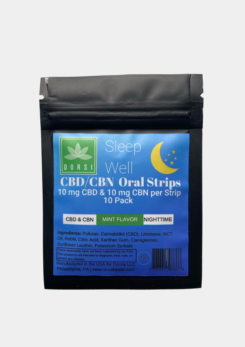 200 MG CBD/CBN Oral Strips- Nighttime